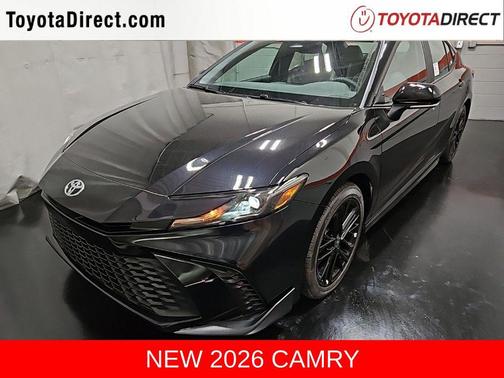 Midnight Black Metallic 2026 Toyota Camry SE