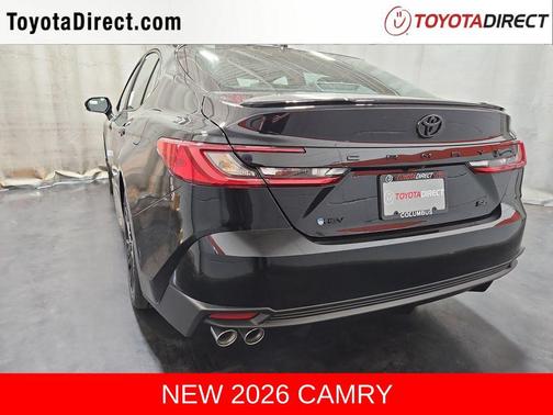 Midnight Black Metallic 2026 Toyota Camry SE