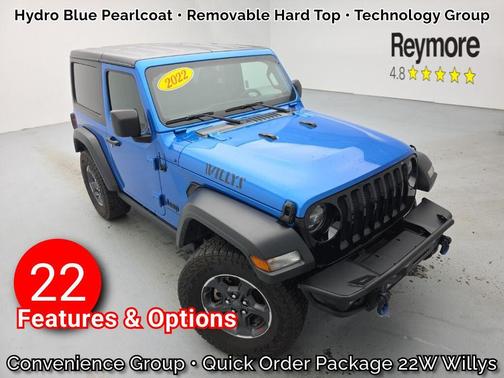 Hydro Blue Pearl 2022 Jeep Wrangler Sport