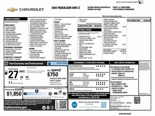 2026 Chevrolet Trailblazer LT