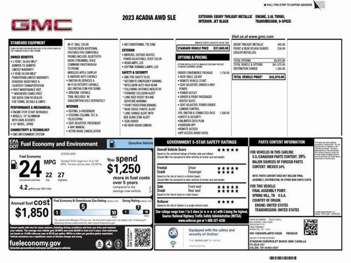 2023 GMC Acadia SLE