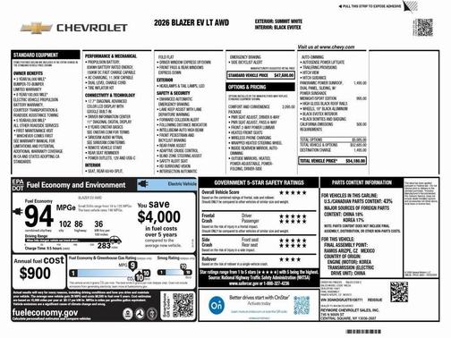 2026 Chevrolet Blazer EV LT