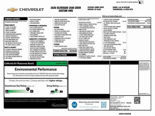 2026 Chevrolet Silverado 2500 Custom
