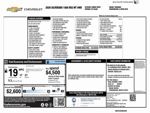2026 Chevrolet Silverado 1500 WT