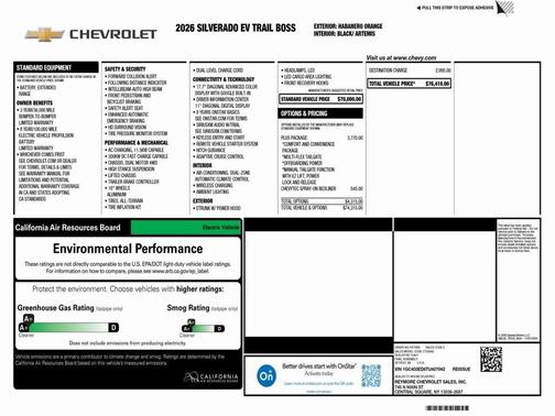 2026 Chevrolet Silverado EV Trail Boss