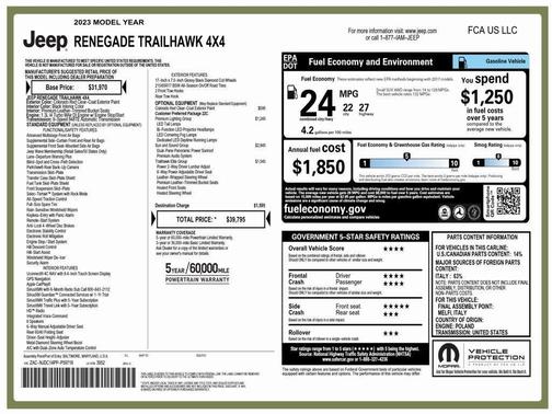 2023 Jeep Renegade Trailhawk