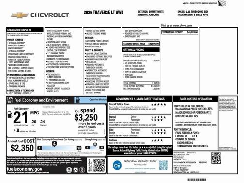 2026 Chevrolet Traverse LT