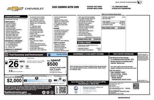 Green 2025 Chevrolet Equinox ACTIV