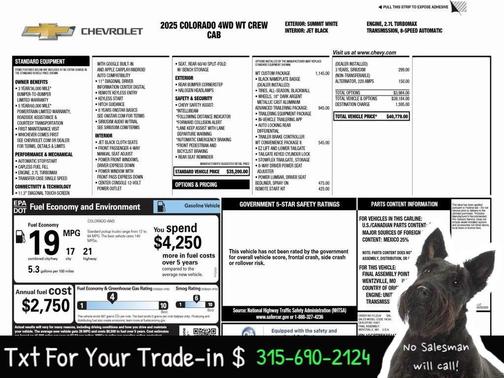 2025 Chevrolet Colorado WT