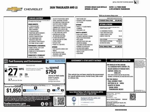 2026 Chevrolet Trailblazer LS