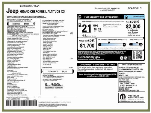 2022 Jeep Grand Cherokee L Laredo