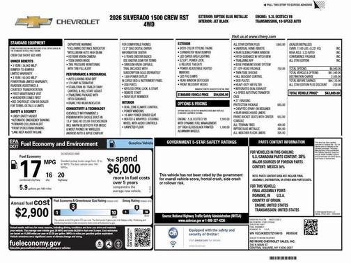 2026 Chevrolet Silverado 1500 RST
