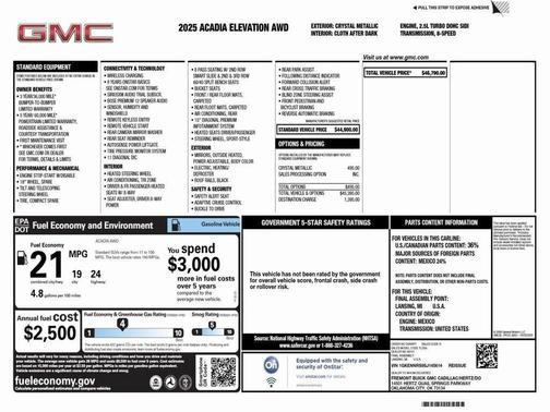 2025 GMC Acadia Elevation