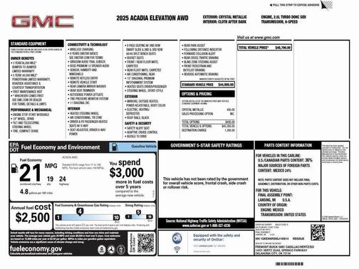 2025 GMC Acadia Elevation