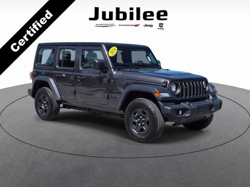 Granite Crystal Clearcoat Metallic 2024 Jeep Wrangler Sport