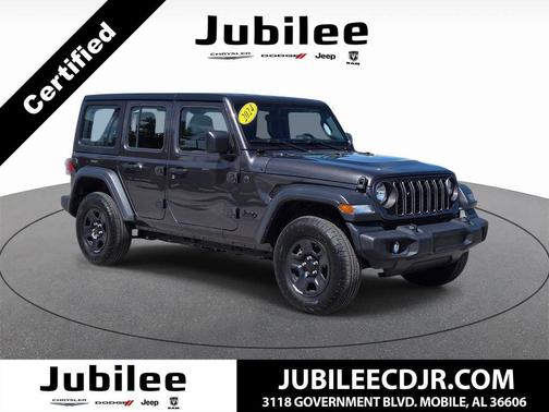 Granite Crystal Clearcoat Metallic 2024 Jeep Wrangler Sport