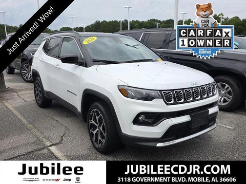 Bright White Clearcoat 2025 Jeep Compass Limited