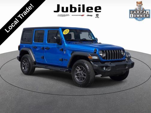 Hydro Blue Pearl 2024 Jeep Wrangler Sport