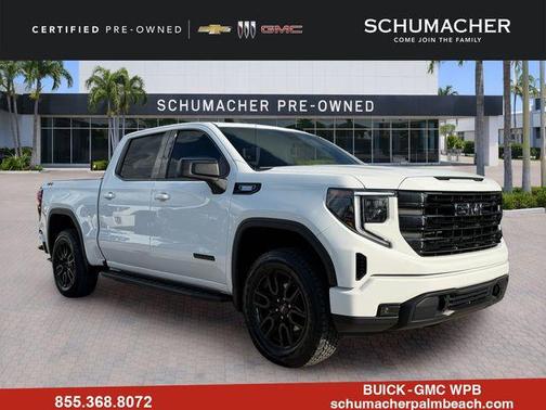 Summit White 2025 GMC Sierra 1500 Elevation