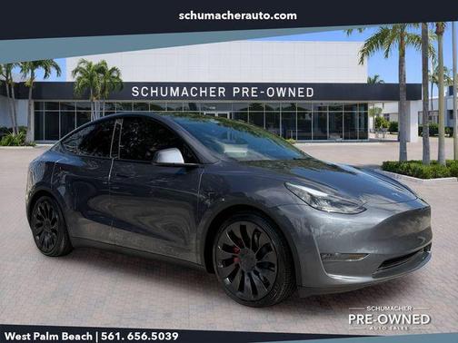 Gray 2023 Tesla Model Y Performance