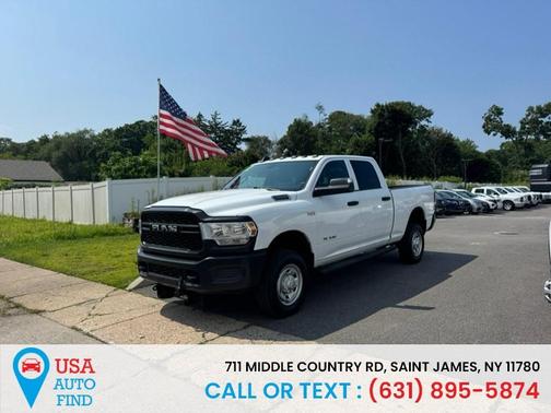 White 2022 RAM 2500 Tradesman Crew Cab 4x4 6'4' Box