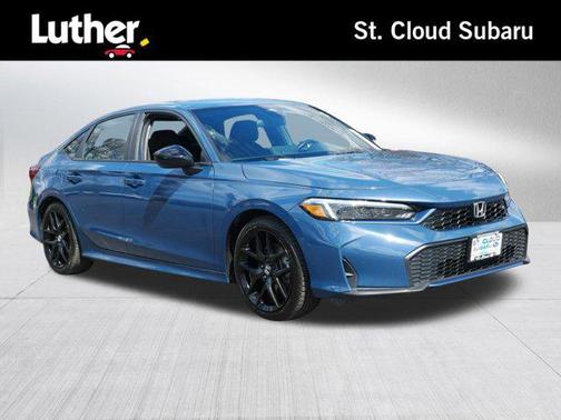 Blue Lagoon Pearl 2025 Honda Civic Hybrid Sport
