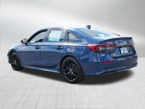 Blue Lagoon Pearl 2025 Honda Civic Hybrid Sport