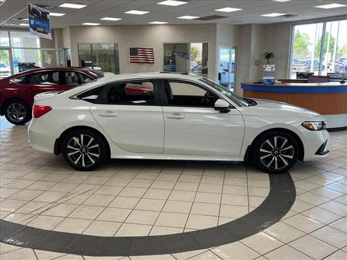 Platinum White Pearl 2023 Honda Civic EX