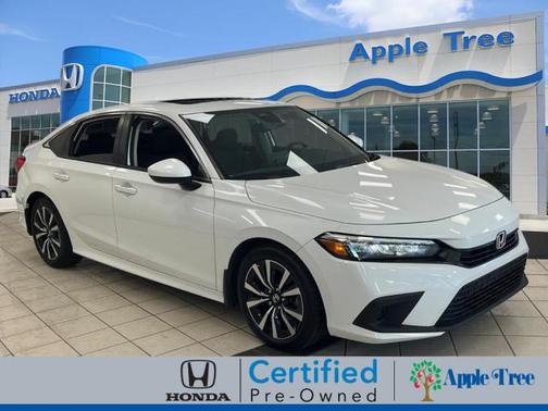 Platinum White Pearl 2023 Honda Civic EX