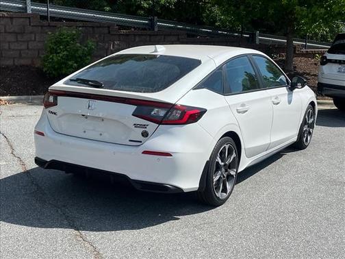 Platinum White Pearl 2026 Honda Civic Hybrid Sport Touring