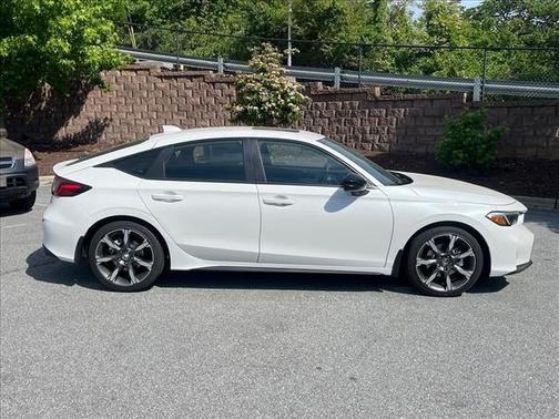 Platinum White Pearl 2026 Honda Civic Hybrid Sport Touring