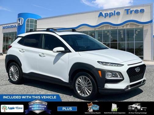 Chalk White 2021 Hyundai KONA SEL Plus