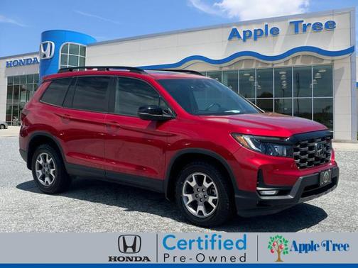 Radiant Red Metallic II 2023 Honda Passport TrailSport