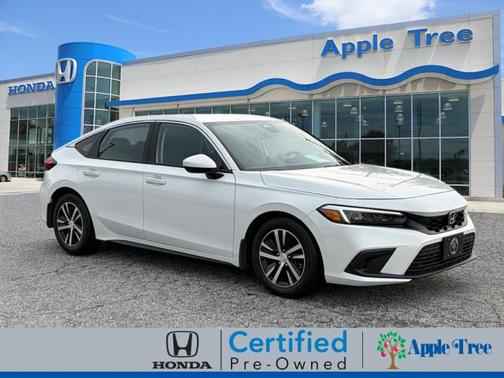 Platinum White Pearl 2024 Honda Civic LX