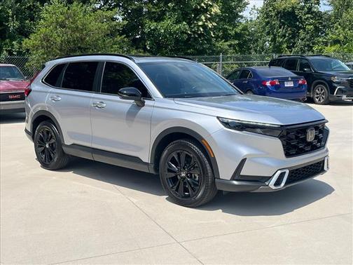 Solar Silver Metallic 2025 Honda CR-V Hybrid Sport Touring
