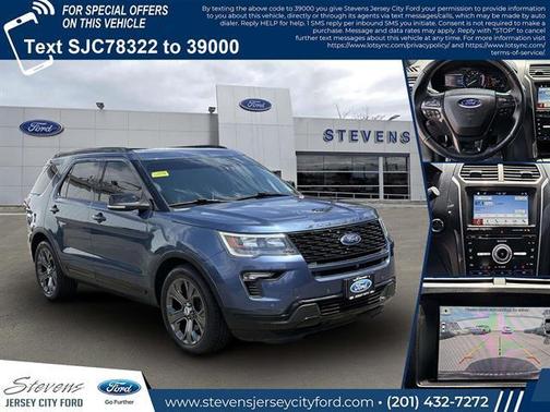 Blue Metallic 2018 Ford Explorer Sport