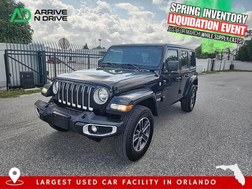 Black 2023 Jeep Wrangler 4-Door Sahara