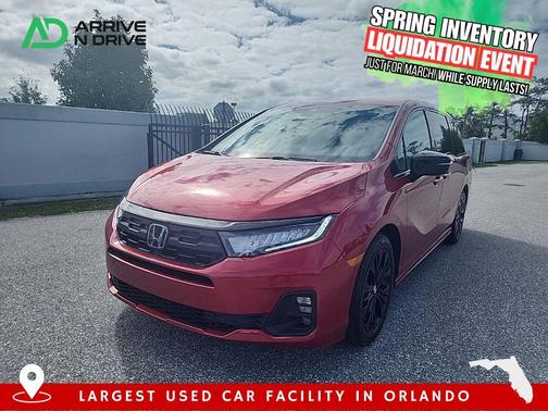 Radiant Red Metallic II 2025 Honda Odyssey Sport-L