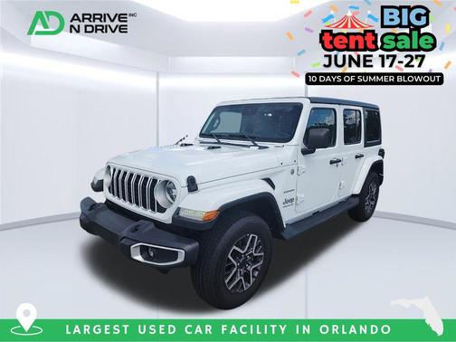 Bright White 2024 Jeep Wrangler 4-Door Sahara