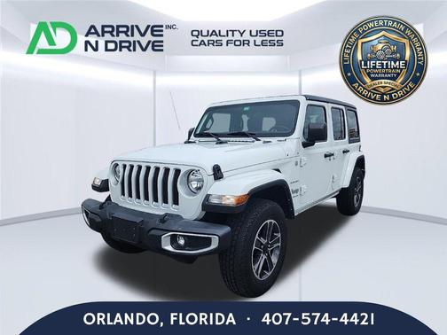 Bright White Clearcoat 2023 Jeep Wrangler 4-Door Sahara