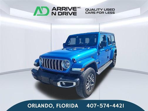 Fathom Blue Pearlcoat 2024 Jeep Wrangler 4-Door Sahara