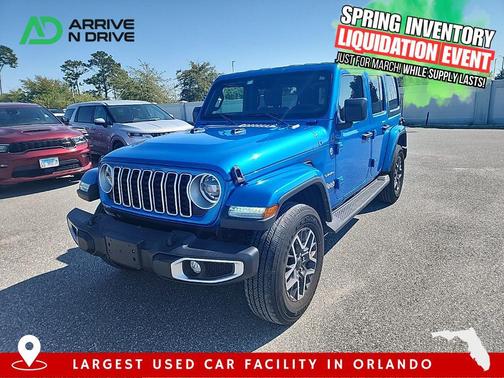 Fathom Blue Pearlcoat 2024 Jeep Wrangler 4-Door Sahara