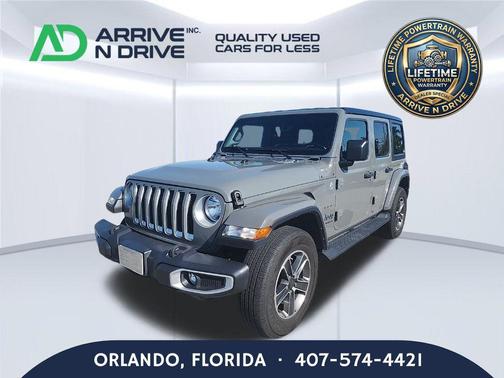 Sting-Gray Clearcoat 2023 Jeep Wrangler 4-Door Sahara