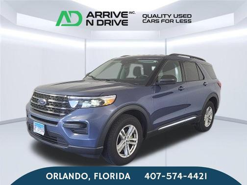 Infinite Blue Metallic Tinted Clearcoat 2021 Ford Explorer XLT