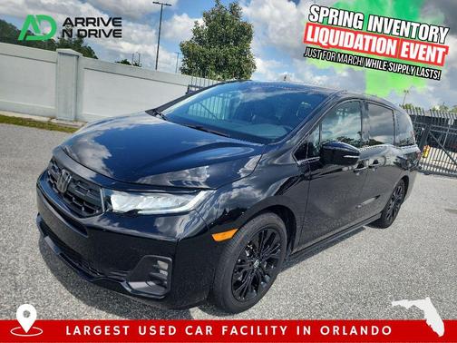 Crystal Black Pearl 2025 Honda Odyssey Sport-L