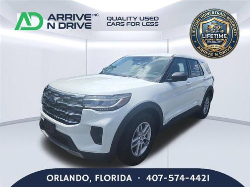 Star White Metallic Tri-Coat 2026 Ford Explorer Active