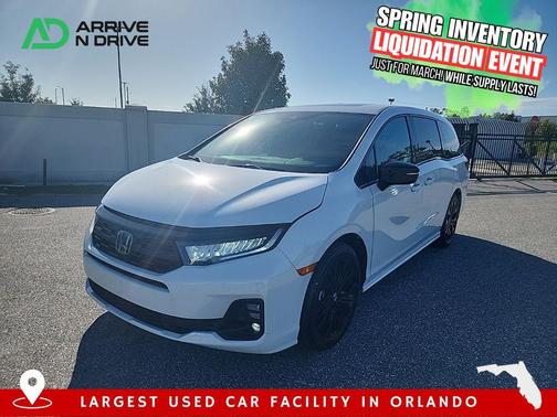 Platinum White Pearl 2025 Honda Odyssey Sport-L