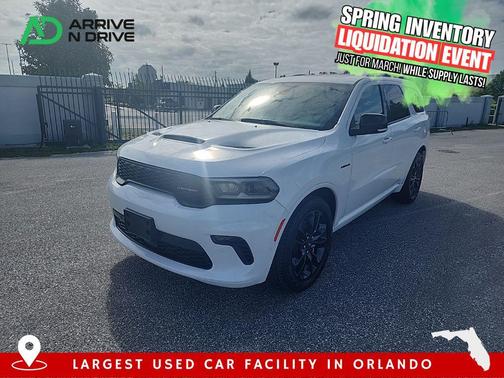 White Knuckle Clearcoat 2022 Dodge Durango R/T Plus