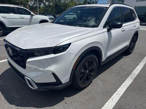 Platinum White Pearl 2024 Honda CR-V Hybrid Sport Touring AWD