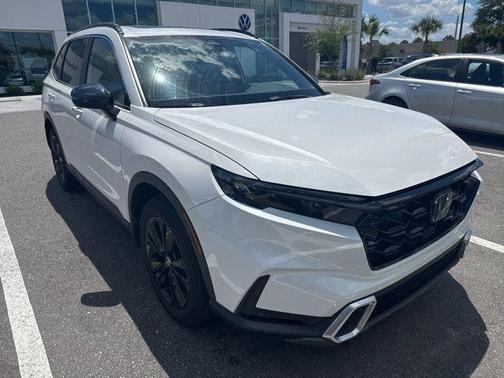 Platinum White Pearl 2024 Honda CR-V Hybrid Sport Touring AWD